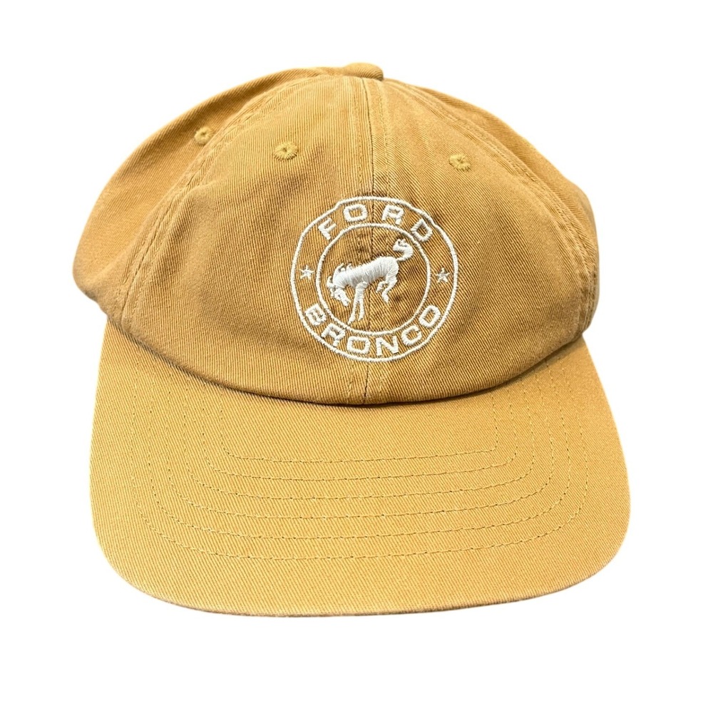 Lucky Brand Ford Bronco Hat Mens OS Tan Brown Embroidered Adjustable Dad Cap